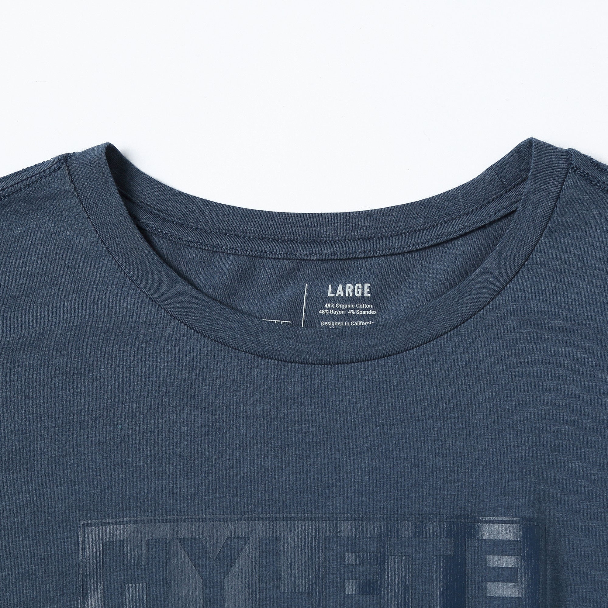 Block Logo HY-Blend Crew Tee Navy